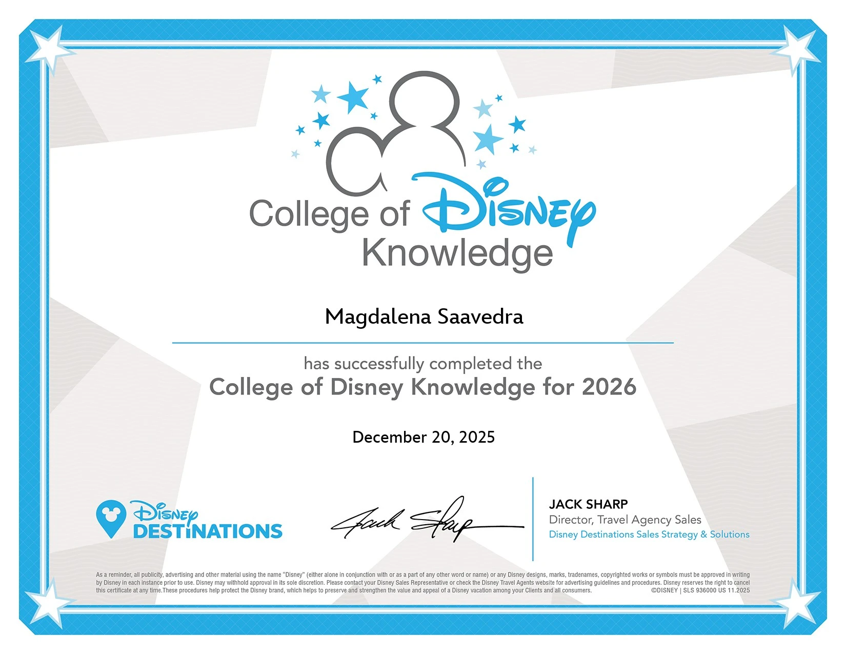 Knowledge 2026 Certificate
